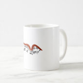 W ist für Worm Kaffeetasse (VorderseiteRechts)