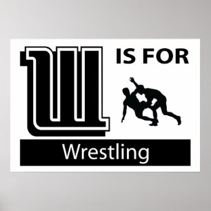 W ist für Wrestling Poster