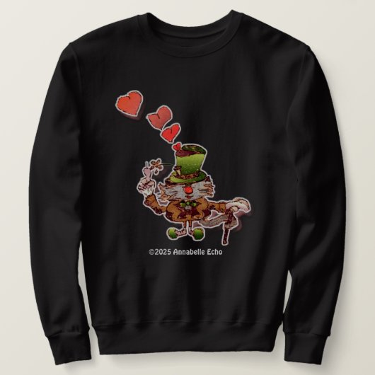 W. Katze Feline T-Shirt! Sweatshirt (Design vorne)