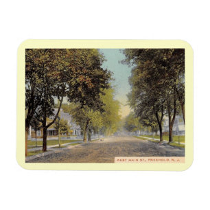 W. Main St., Freehold, New Jersey Vintag Style Magnet
