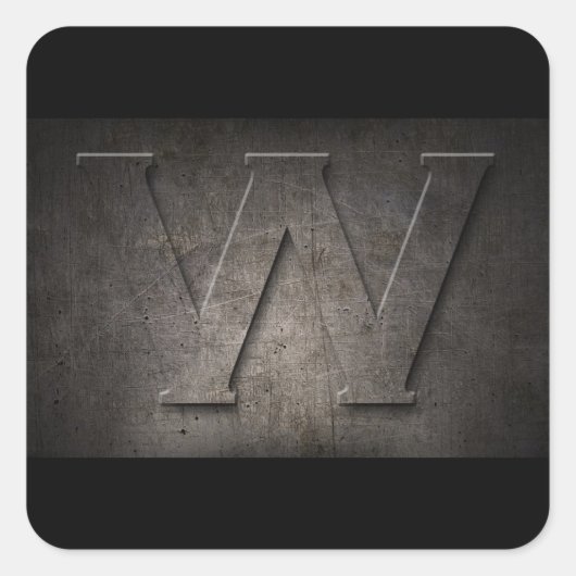 W Monogram Stickers (Vorderseite)