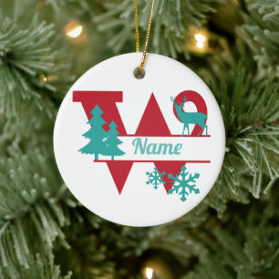 W Monogram Urlaubsheim Tree Ornament
