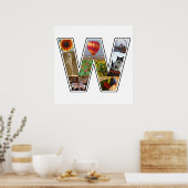 W Monogramm Erstellen Sie Ihre eigene 9 individuel Poster (Küche)