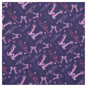 W Monogramm und personalisierte Bezeichnung Willow Stoff (Muster)