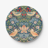 W Morris Strawberry Diief Round Paper Plate Pappteller (Vorderseite)