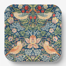 W Morris Strawberry Thief Square Paper Teller