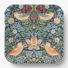 W Morris Strawberry Thief Square Paper Teller