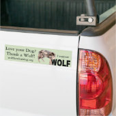 W.O.L.F. "Liebe Ihr Hund?" Autoaufkleber (Auf Lkw)