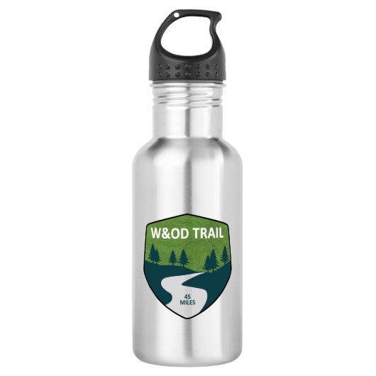 W&OD Trail Edelstahlflasche (Vorderseite)