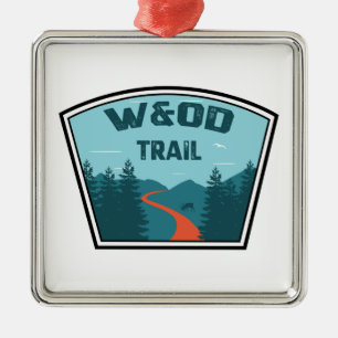 W&OD Trail Ornament Aus Metall