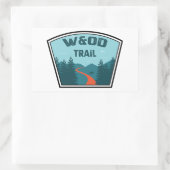 W&OD Trail Rechteckiger Aufkleber (Tasche)