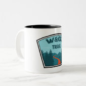 W&OD Trail Zweifarbige Tasse (Vorderseite Links)