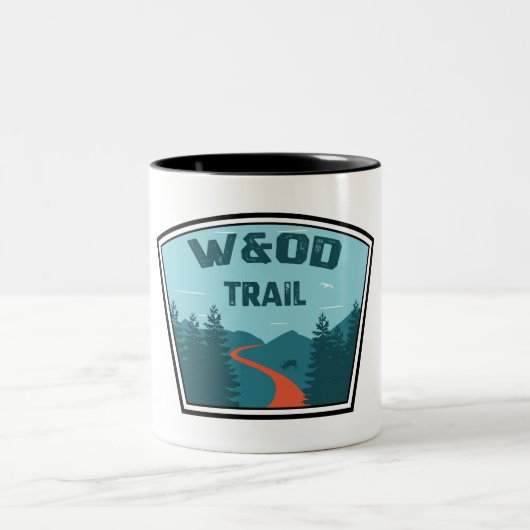 W&OD Trail Zweifarbige Tasse (Mittel)