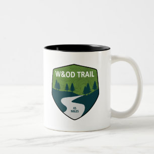W&OD-Weg Zweifarbige Tasse