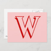 W POSTKARTE (Vorne/Hinten)