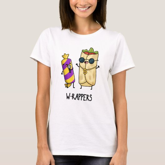W-Rappers Funny Food Pun T-Shirt (Vorderseite)