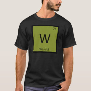 W - Regelmäßiges Tabellensymbol für Wasabi-Chemie T-Shirt
