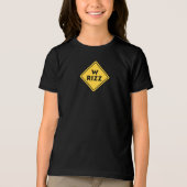 W rizz US warning sign Meme Funny Quote Tri-Blend Shirt (Vorderseite)