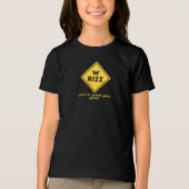 W rizz US warning sign Meme Funny Quote Tri-Blend Shirt (Vorderseite)