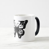W Schwarzer Butterfly Verwandlungstasse (VorderseiteRechts)