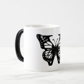 W Schwarzer Butterfly Verwandlungstasse (Vorderseite Links)