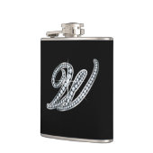 W-Script "Diamond Bling"-Flasche Flachmann (Links)