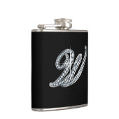 W-Script "Diamond Bling"-Flasche Flachmann (Rechts)