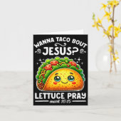 W Taco Bout Jesus Lettuce Pray Cinco De Mayo Chris Karte (Gelbe Blume)