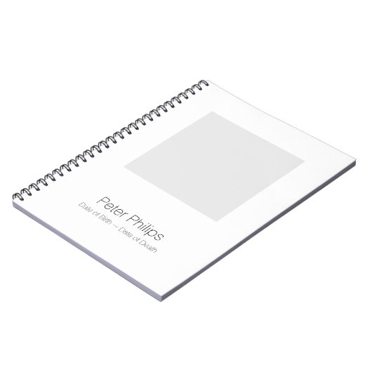 W Template Beerdigung Gästebuch Fügen Sie beliebte Notizblock (Linke Seite)