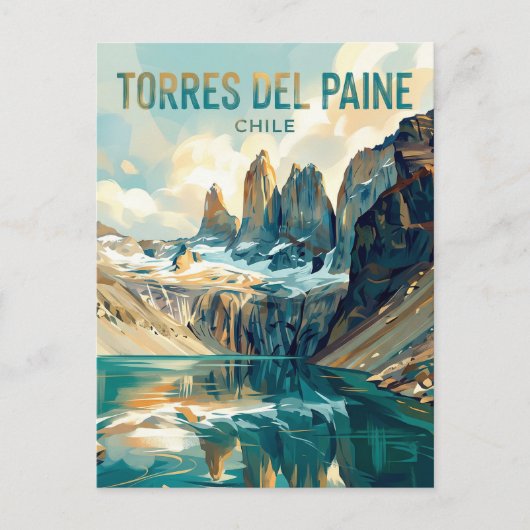 W Trek Chile Postkarte (Vorderseite)
