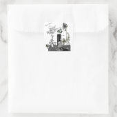 W.W. Denslow Original Wizard of OZ Illustrations | Quadratischer Aufkleber (Tasche)