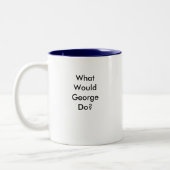 W.W.G.D.? Kaffee-Tasse Zweifarbige Tasse (Links)