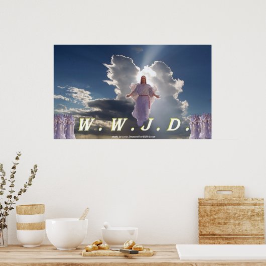 W.W.J.D. Poster, entworfen von TreasureForAllUSA.c Poster (Küche)