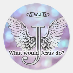 W.W.J.D, was Jesus wurde, tun? Runder Aufkleber