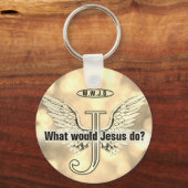 W.W.J.D Was würde Jesus tun? Schlüsselanhänger (Vorderseite)