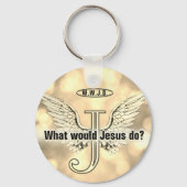 W.W.J.D Was würde Jesus tun? Schlüsselanhänger (Rückseite)