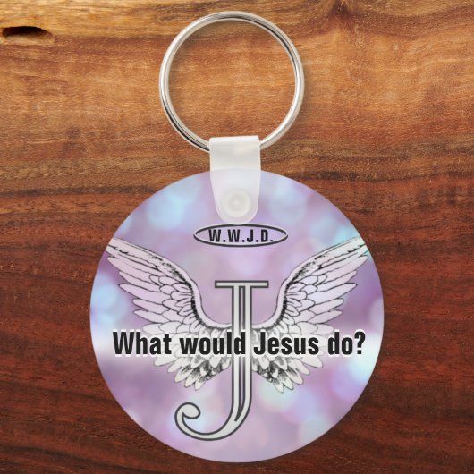 W.W.J.D Was würde Jesus tun? Schlüsselanhänger (Vorderseite)