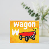 w - Wagenblitz Postkarte (Stehend Vorderseite)