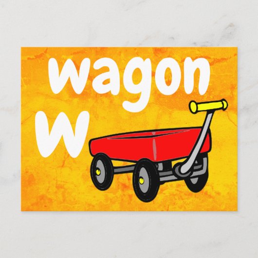 w - Wagenblitz Postkarte (Vorderseite)