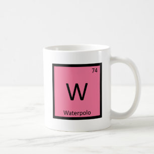 W - Wasserball-Sportchemie Periodensystem Kaffeetasse
