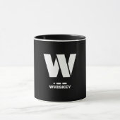 W(Whiskey) NATO Phonetischer Alphabet & Morse Code Tasse (Zentrum)