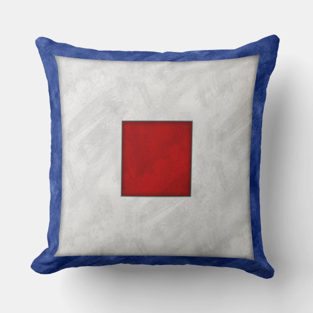 W Whiskey Wasserfarbe Wasserzeichen Seefahrtzeiche Kissen (Vorderseite)