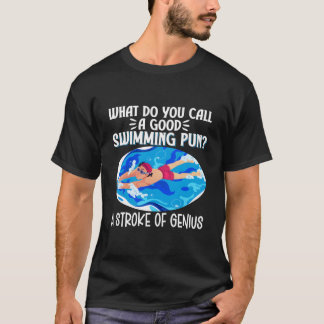W Wie Nennt Man Einen Schwimmenden Pun Schwimmer S T-Shirt