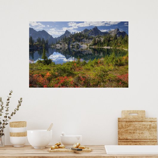 WA, Alpseen Wilderness, Gem Lake, mit Poster (Küche)