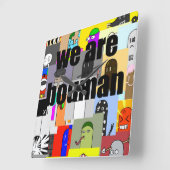 wa are bouman#1 quadratische wanduhr (Winkel)