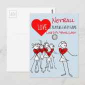 WA-Clipart und Motivierend Netball-Angebot Postkarte (Vorne/Hinten)