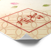 Wa: Elegant Calligraphy "Harmony" Art26010015 Poster (Ecke)
