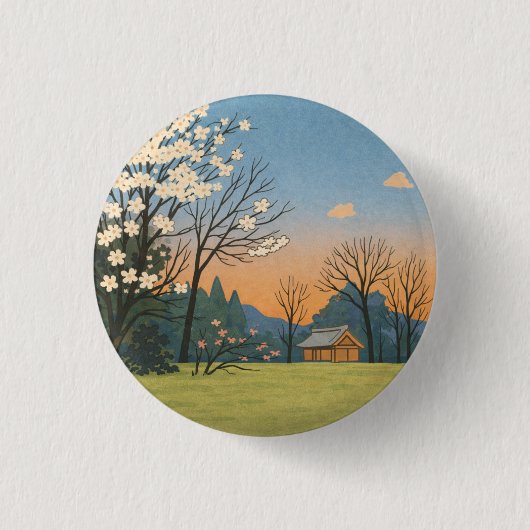 Wa – Japanese Landscapes – Quiet Countryside Button (Vorderseite)