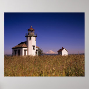 WA, Maury Island, Point Robinson Lighthouse, Poster