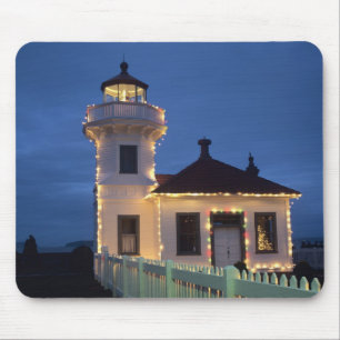 WA, Mukilteo, Mukilteo-Leuchtturm, errichtet Mousepad